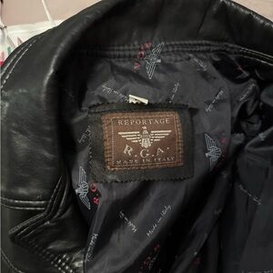 Reportage Black Leather Jacket